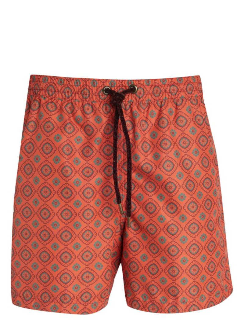 4FF geometric-print swim shorts - Red von 4FF