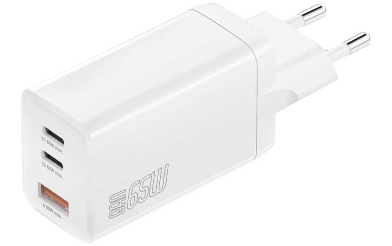 4smarts USB-Ladegerät »Dual 65W GaN Weiss« von 4smarts