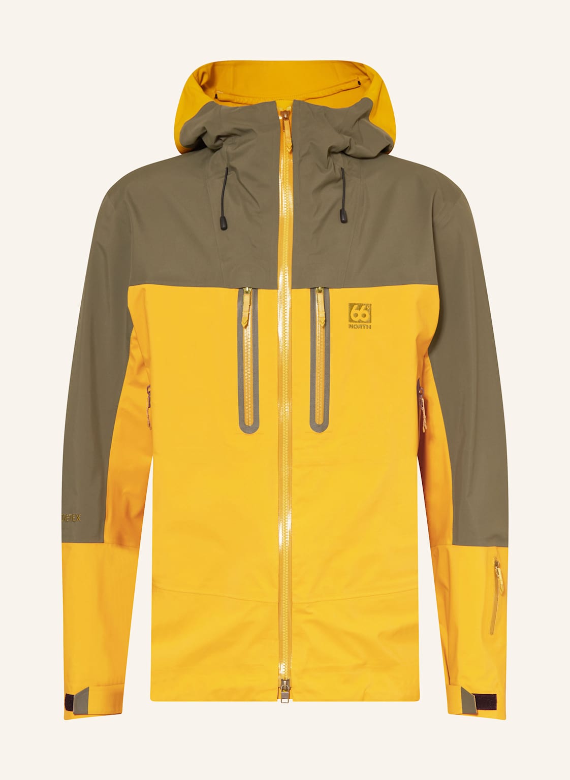 66°North Hardshell-Jacke Tröllaskagi Gtx gelb von 66°NORTH