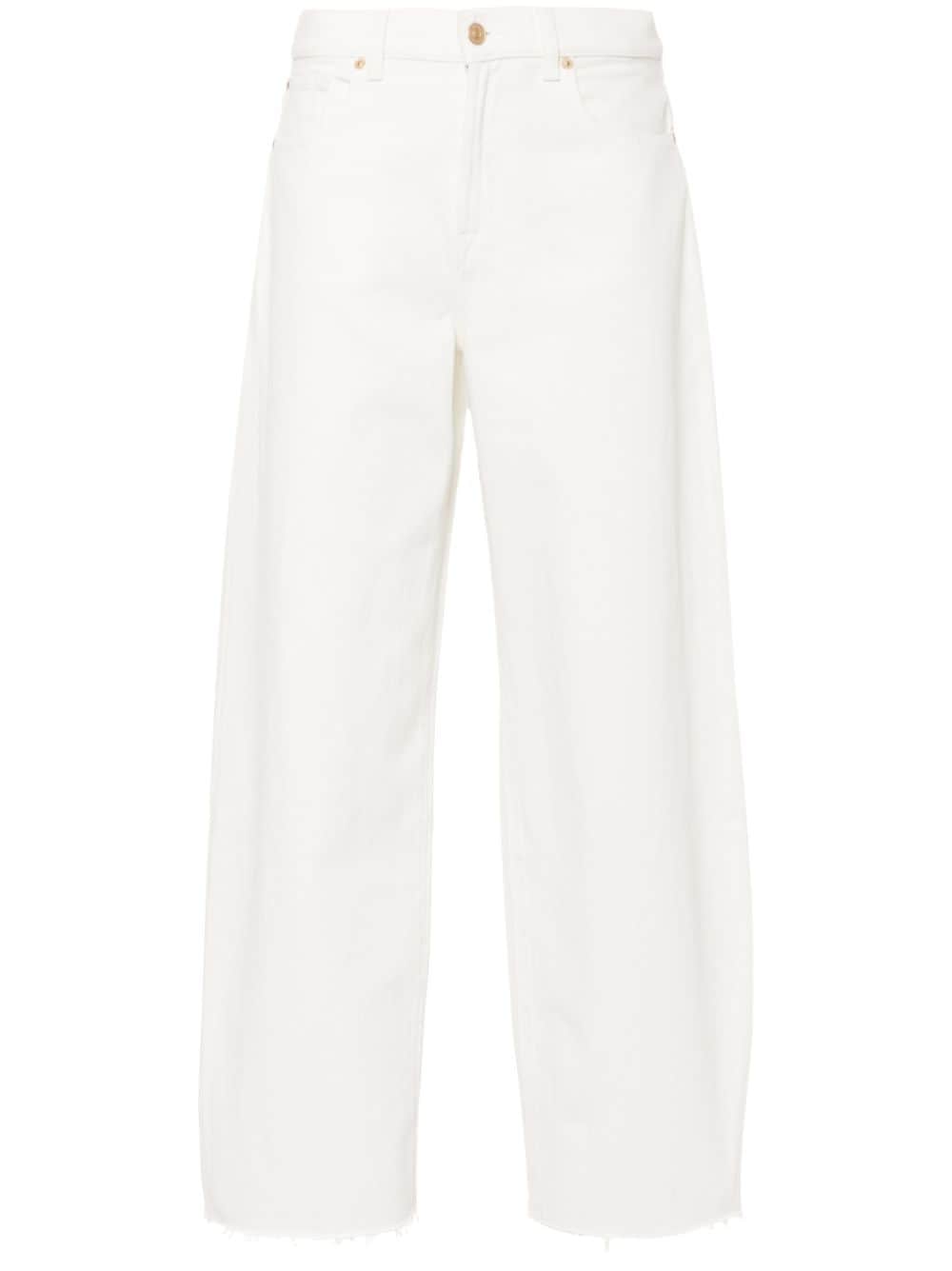 7 For All Mankind Bonnie wide-leg jeans - White von 7 For All Mankind