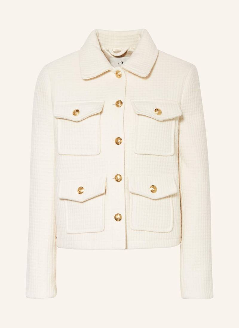 7 For All Mankind Bouclé-Blouson weiss von 7 For All Mankind