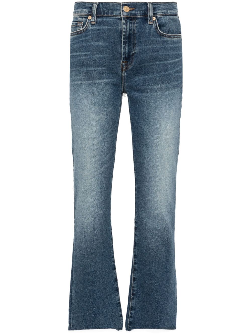 7 For All Mankind Daisy mid-rise cropped jeans - Blue von 7 For All Mankind