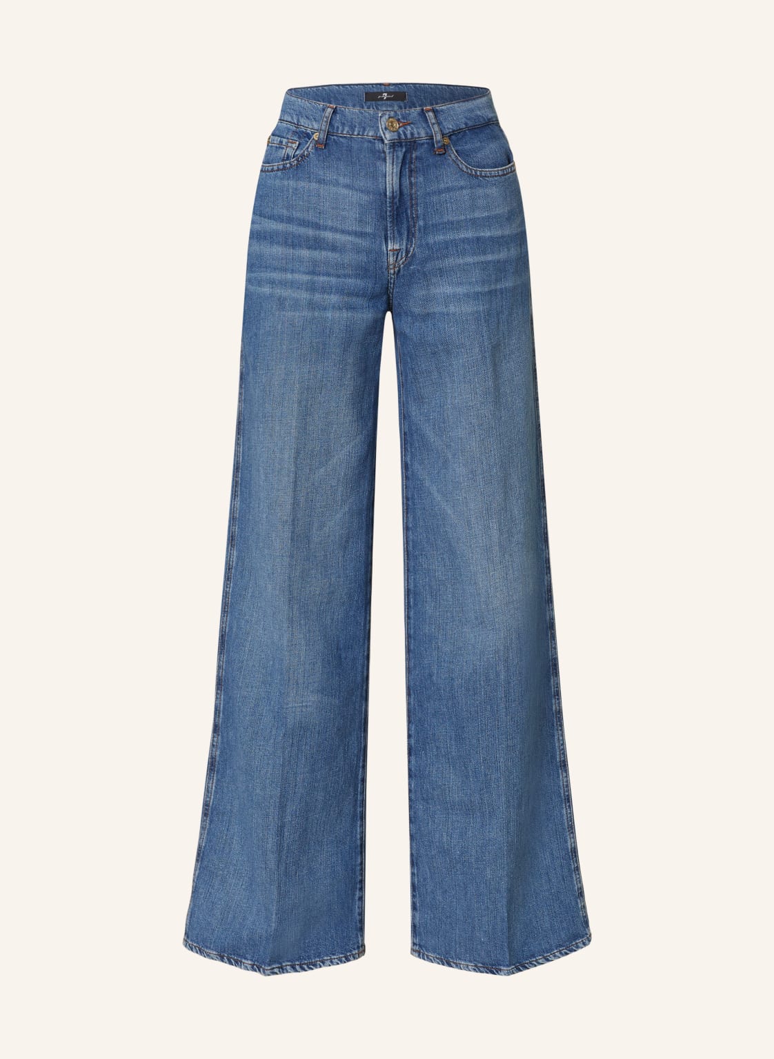 7 For All Mankind Flared Jeans Lotta Mit Leinen blau von 7 For All Mankind