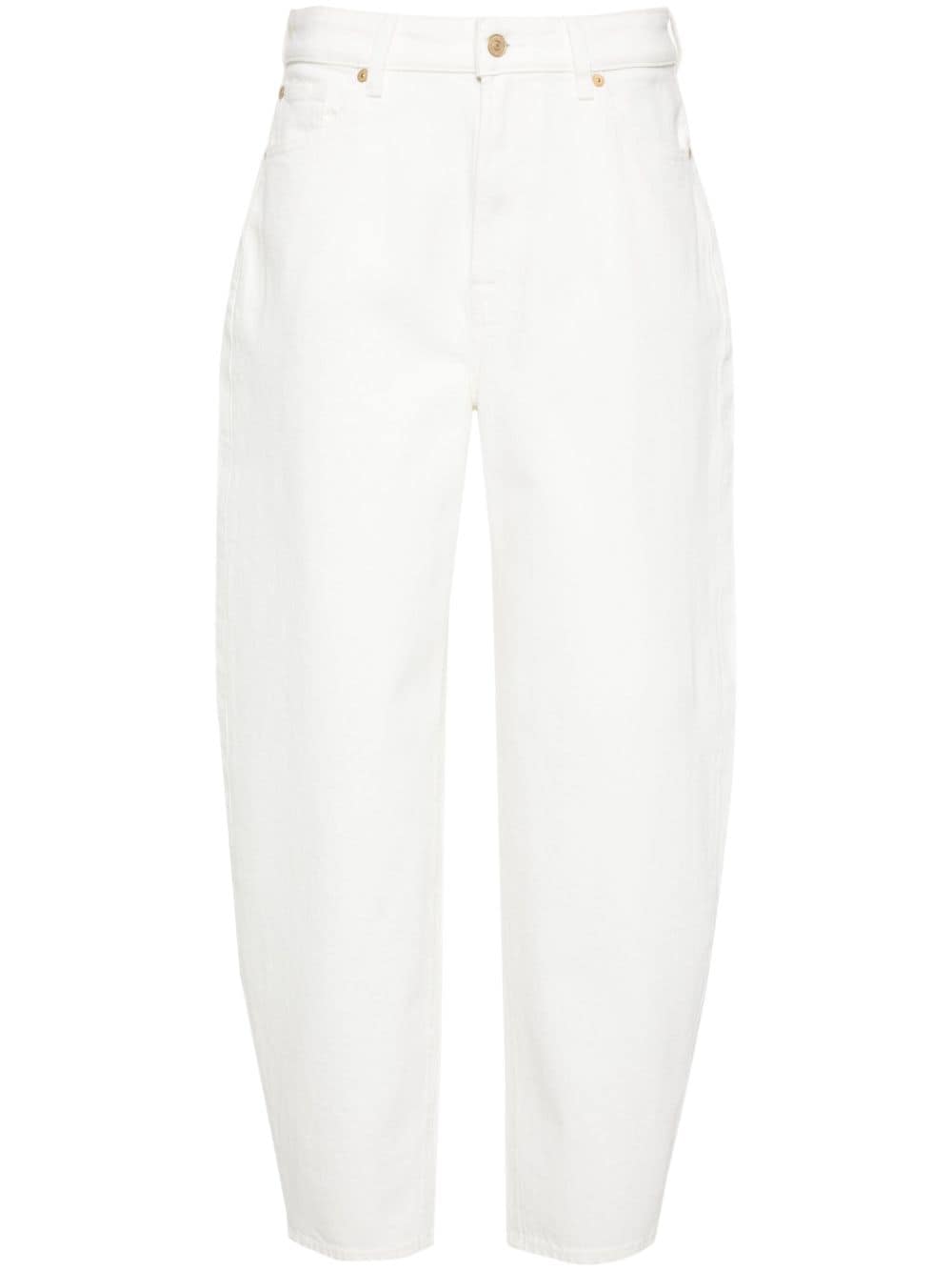 7 For All Mankind Jayne tapered jeans - White von 7 For All Mankind
