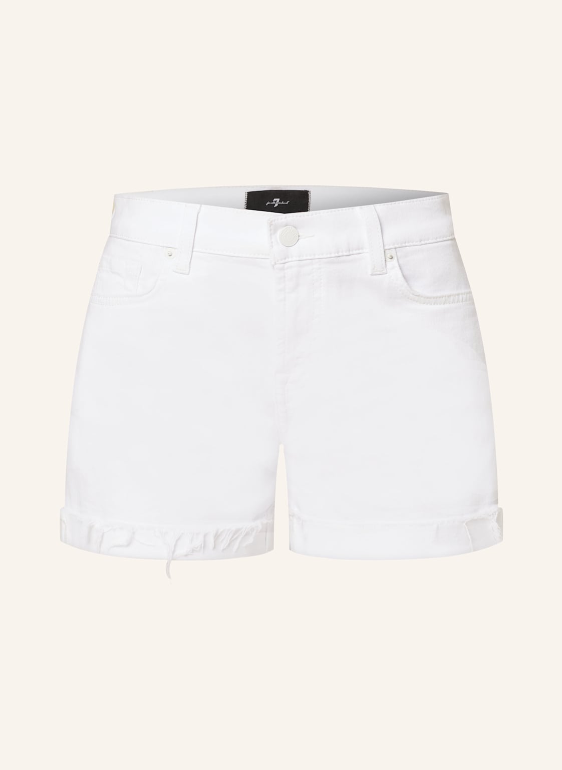 7 For All Mankind Jeansshorts weiss von 7 For All Mankind