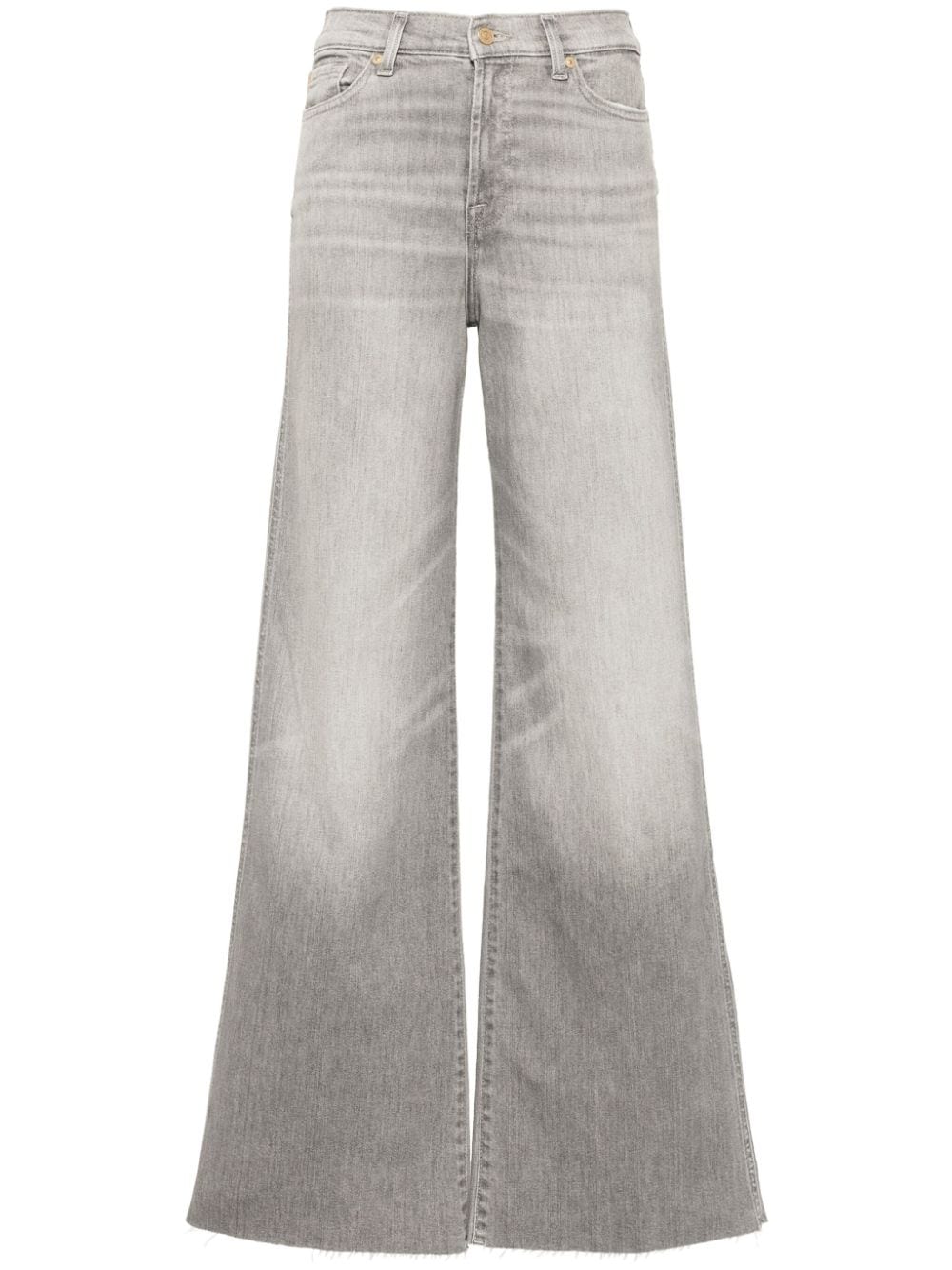 7 For All Mankind Lotta Luxe Vintage Dust mid-rise flared jeans - Grey von 7 For All Mankind