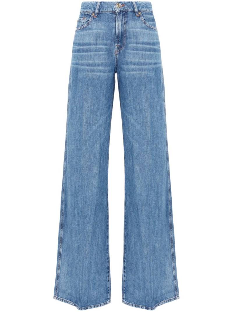 7 For All Mankind Lotta high-rise flared jeans - Blue von 7 For All Mankind