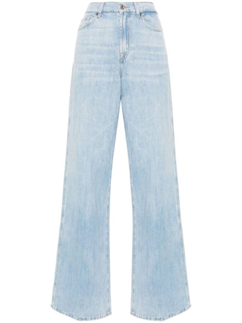 7 For All Mankind Lotta high-rise wide-leg jeans - Blue von 7 For All Mankind