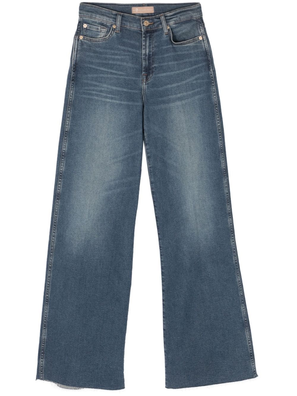 7 For All Mankind Lotta high-rise wide-leg jeans - Blue von 7 For All Mankind