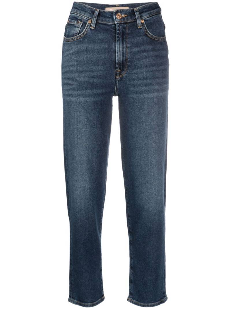 7 For All Mankind Malia high-rise cropped jeans - Blue von 7 For All Mankind