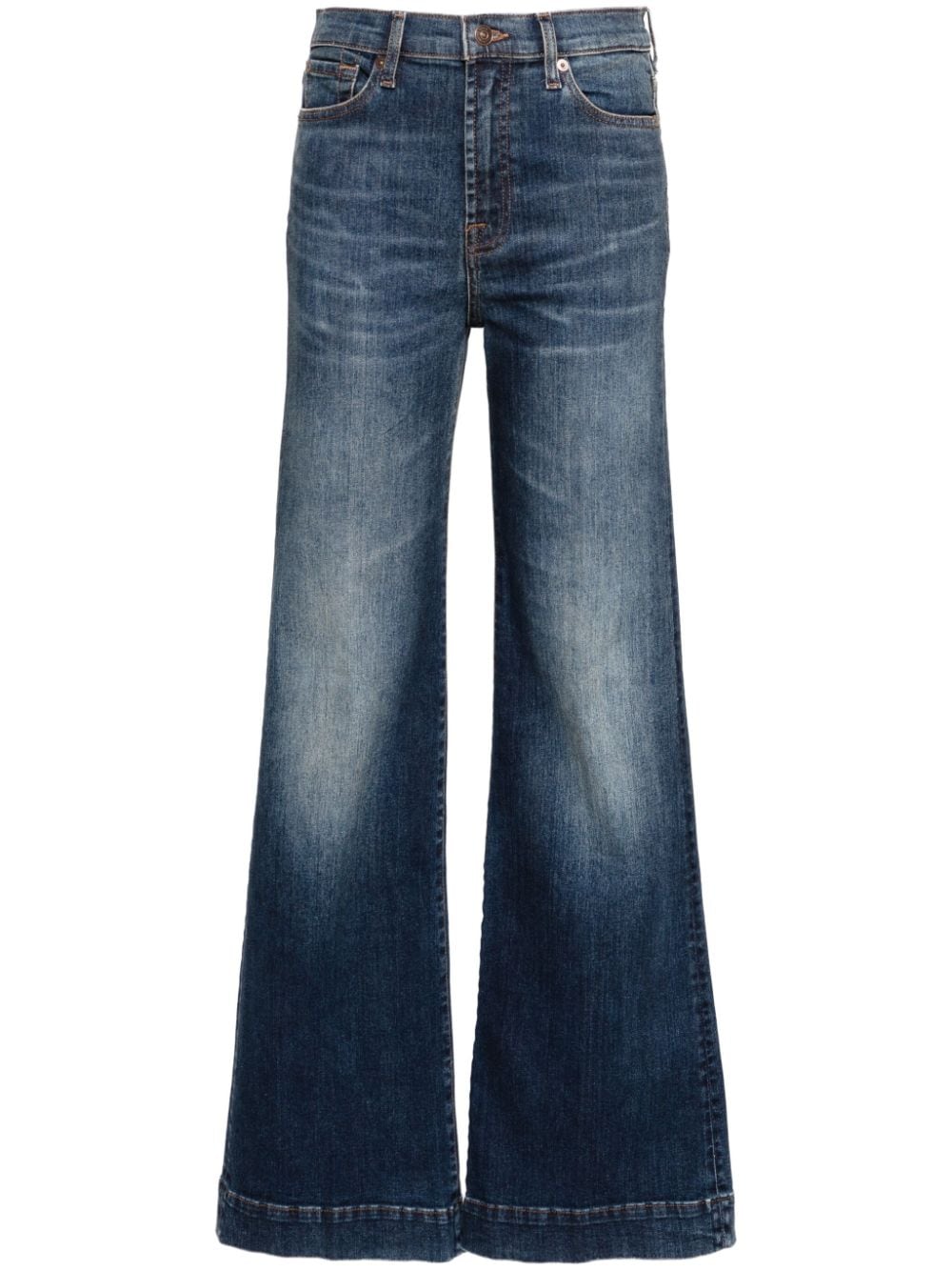 7 For All Mankind Modern Dojo high-rise flared jeans - Blue von 7 For All Mankind