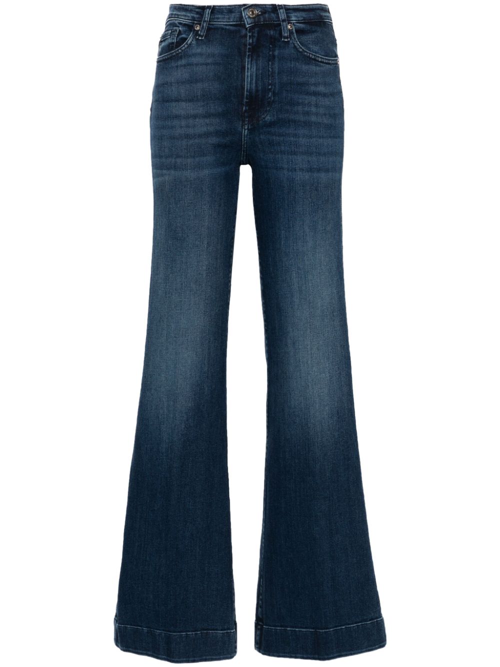7 For All Mankind Modern Dojo high-rise flared jeans - Blue von 7 For All Mankind