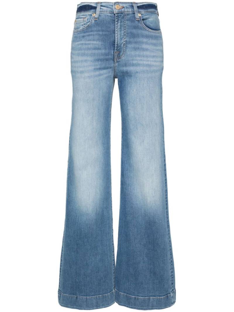 7 For All Mankind Modern Dojo high-rise wide-leg jeans - Blue von 7 For All Mankind