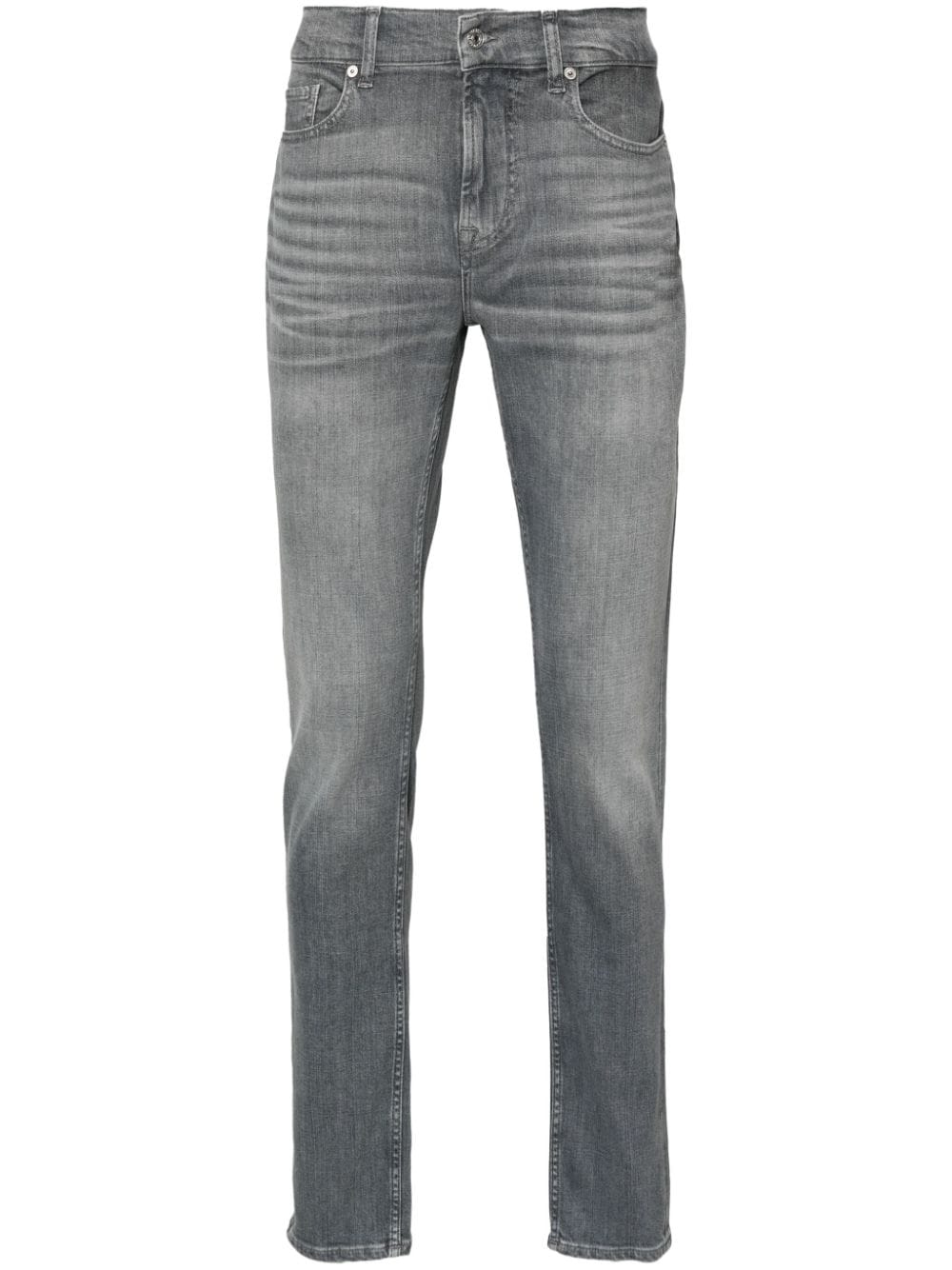 7 For All Mankind Paxtyn mid-rise skinny jeans - Grey von 7 For All Mankind