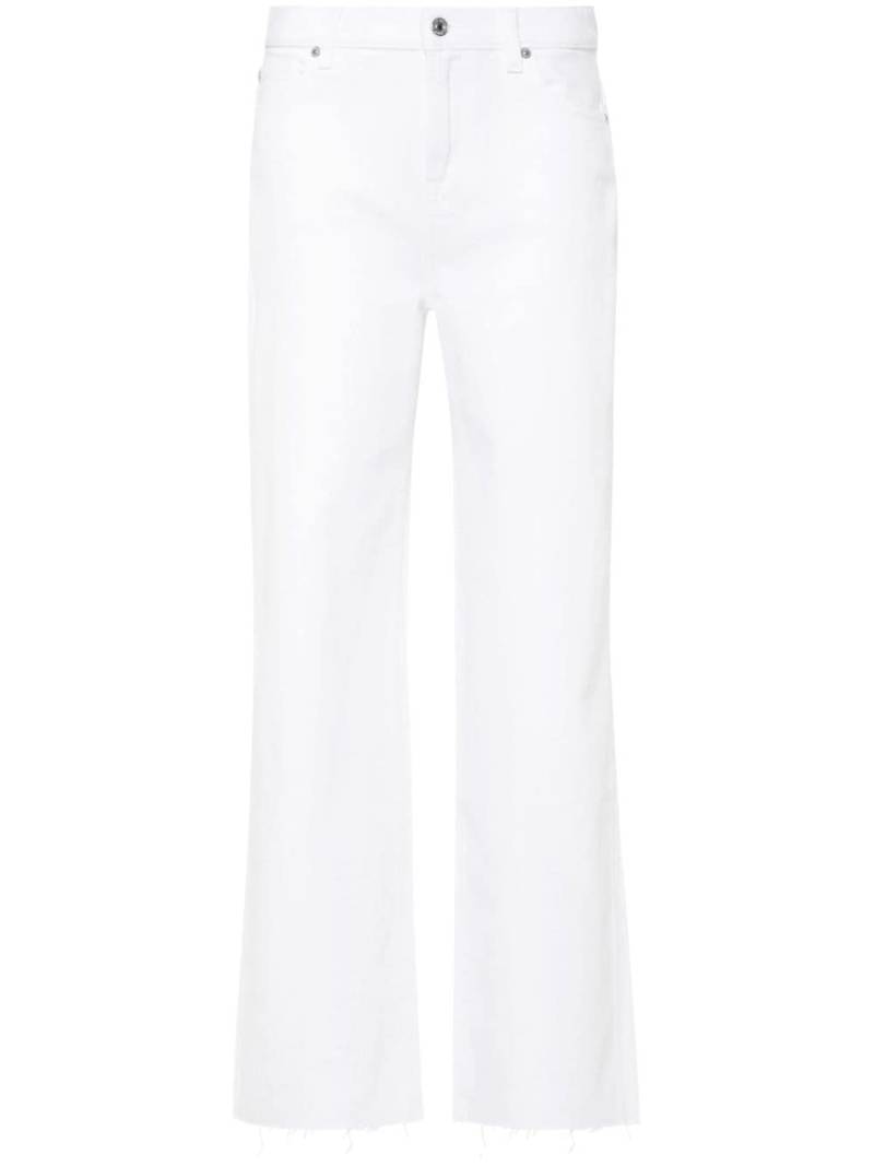 7 For All Mankind Scout high-rise straight-leg jeans - White von 7 For All Mankind