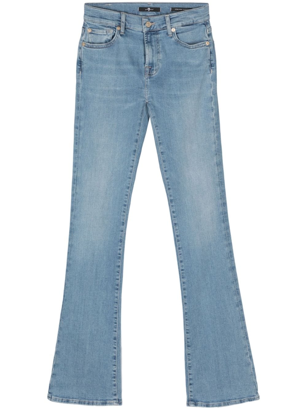 7 For All Mankind Slim Illusion bootcut cotton jeans - Blue von 7 For All Mankind
