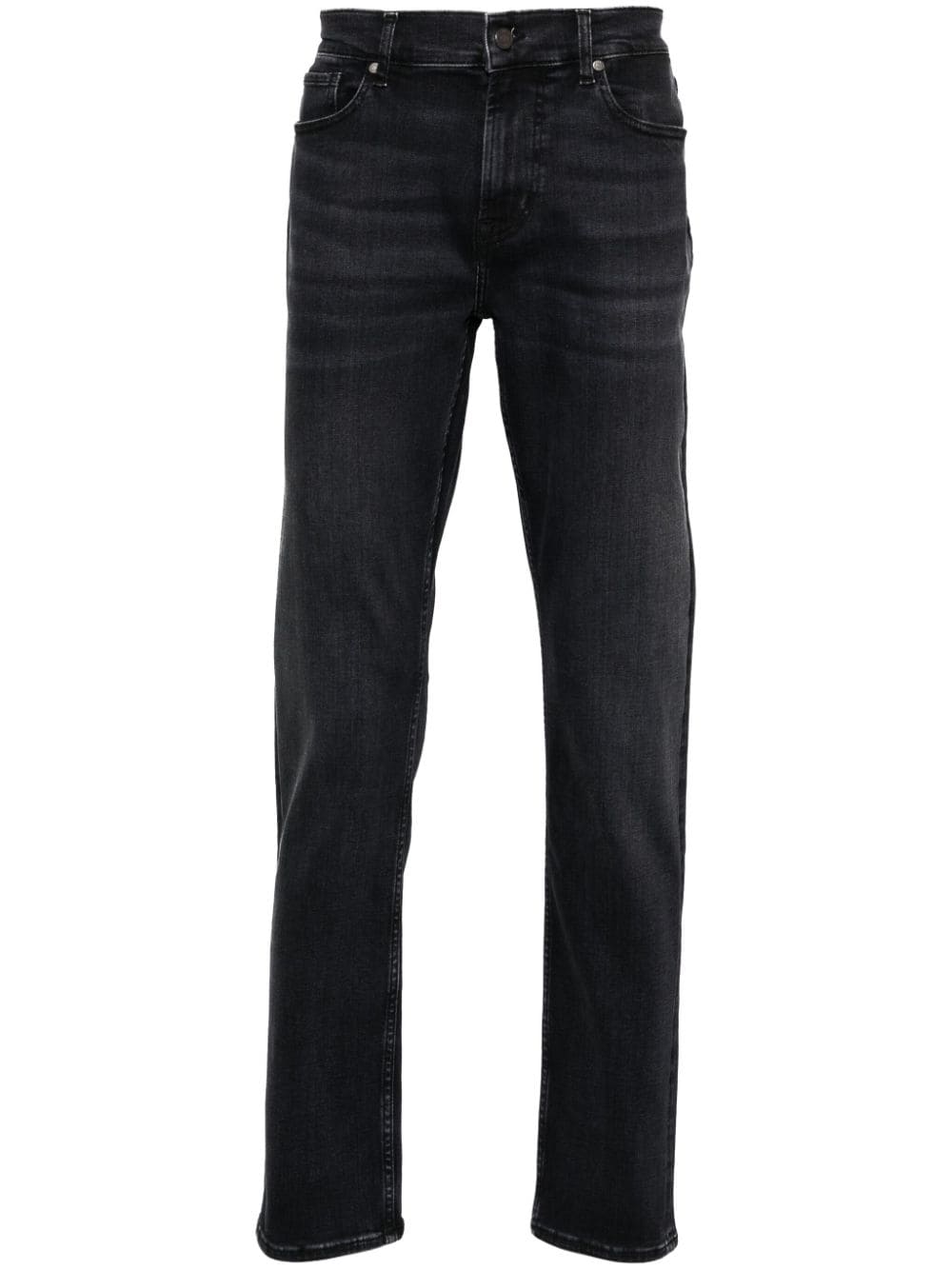 7 For All Mankind Slimmy Luxe Performance mid-rise slim-cut jeans - Grey von 7 For All Mankind