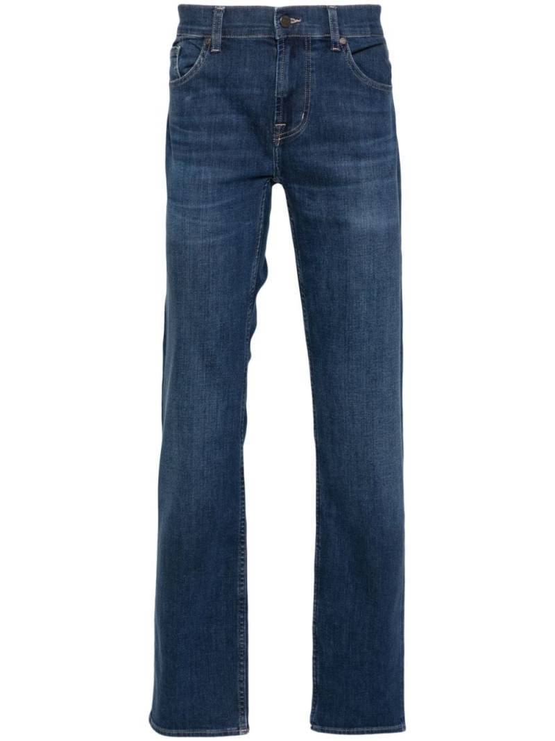 7 For All Mankind Standard mid-rise straight-leg jeans - Blue von 7 For All Mankind