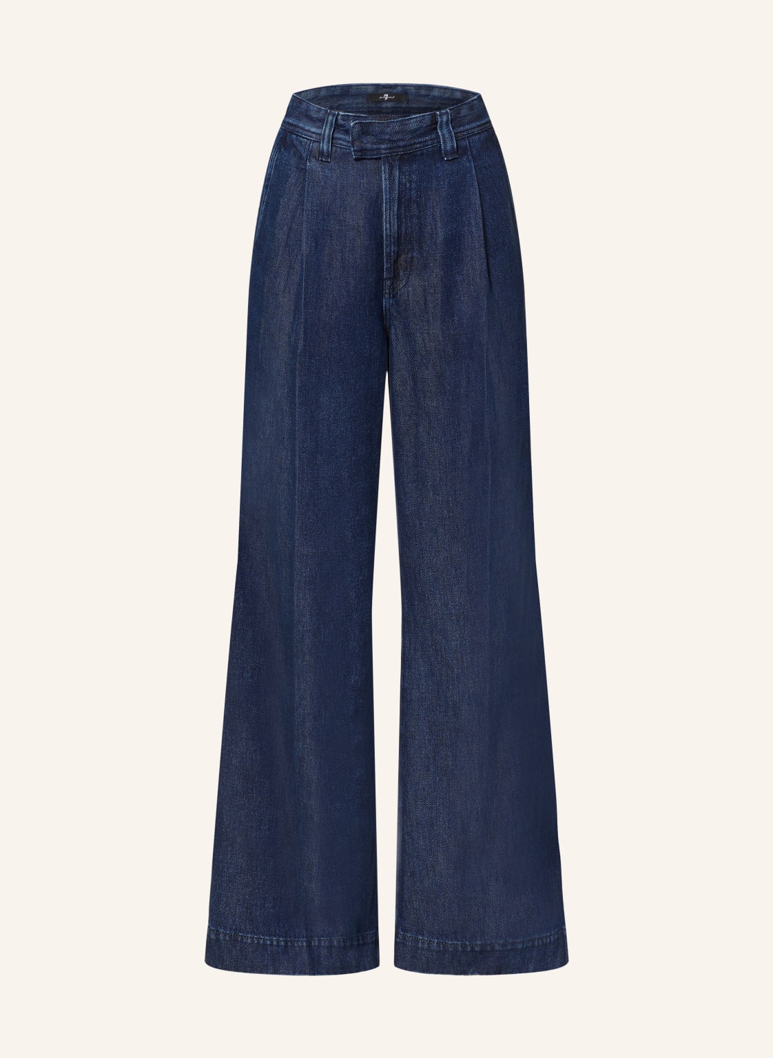 7 For All Mankind Straight Jeans Pleated Trousers blau von 7 For All Mankind