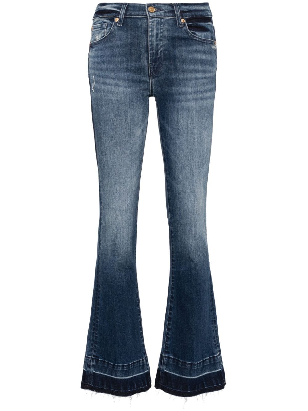 7 For All Mankind Tailorless mid-rise bootcut jeans - Blue von 7 For All Mankind