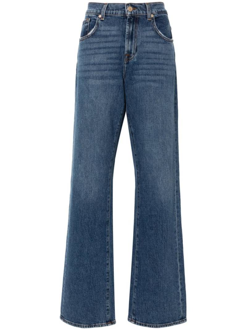 7 For All Mankind Tess high-rise straight-leg jeans - Blue von 7 For All Mankind