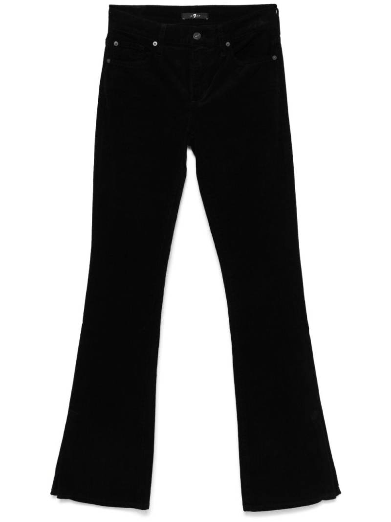 7 For All Mankind bootcut corduroy trousers - Black von 7 For All Mankind