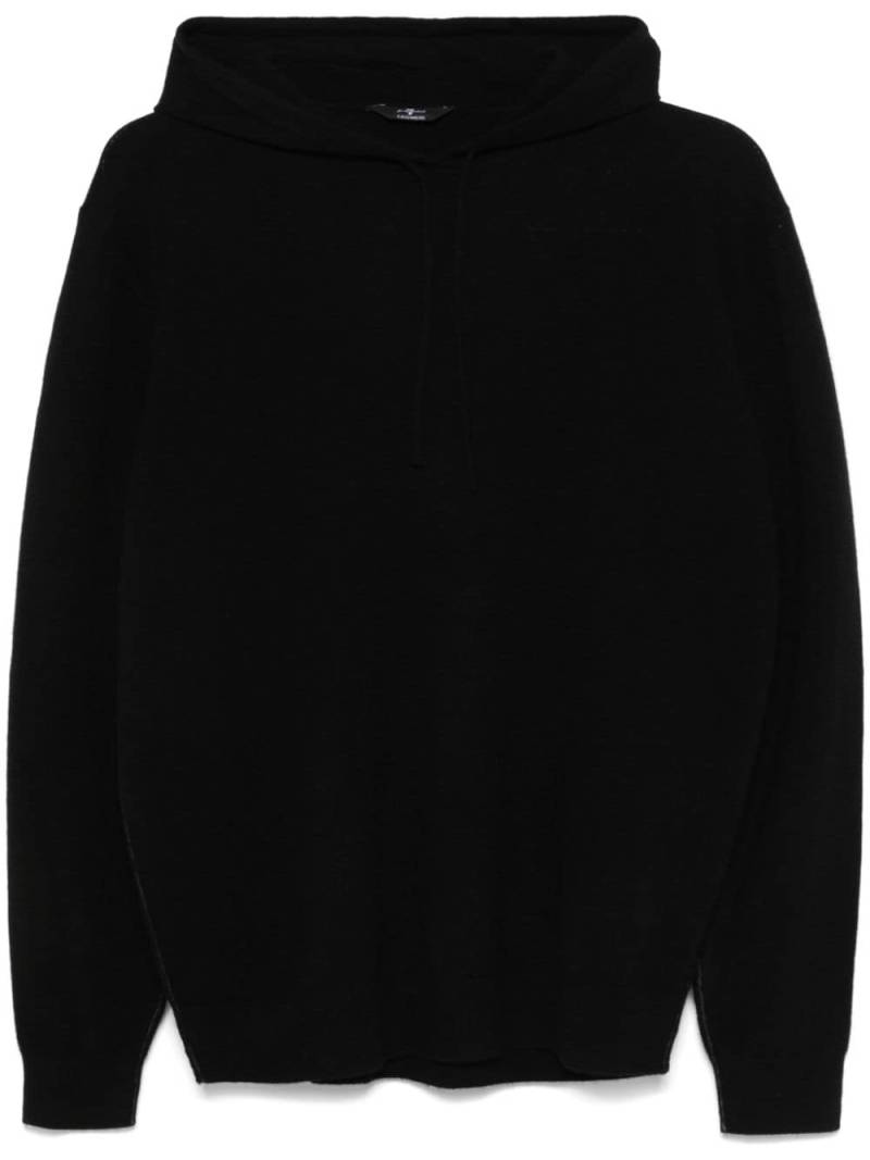 7 For All Mankind cashmere hoodie - Black von 7 For All Mankind