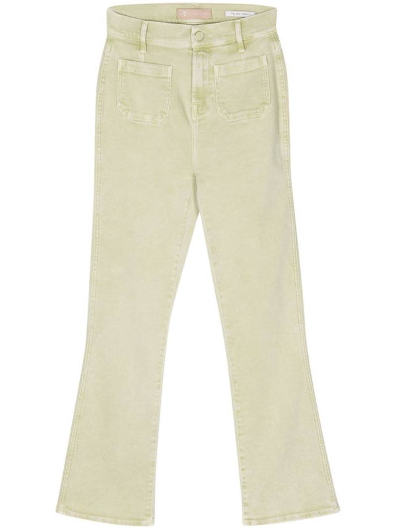 7 For All Mankind high-rise slim-kick jeans - Green von 7 For All Mankind