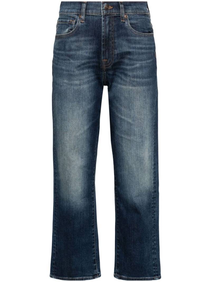 7 For All Mankind high-waist straight jeans - Blue von 7 For All Mankind