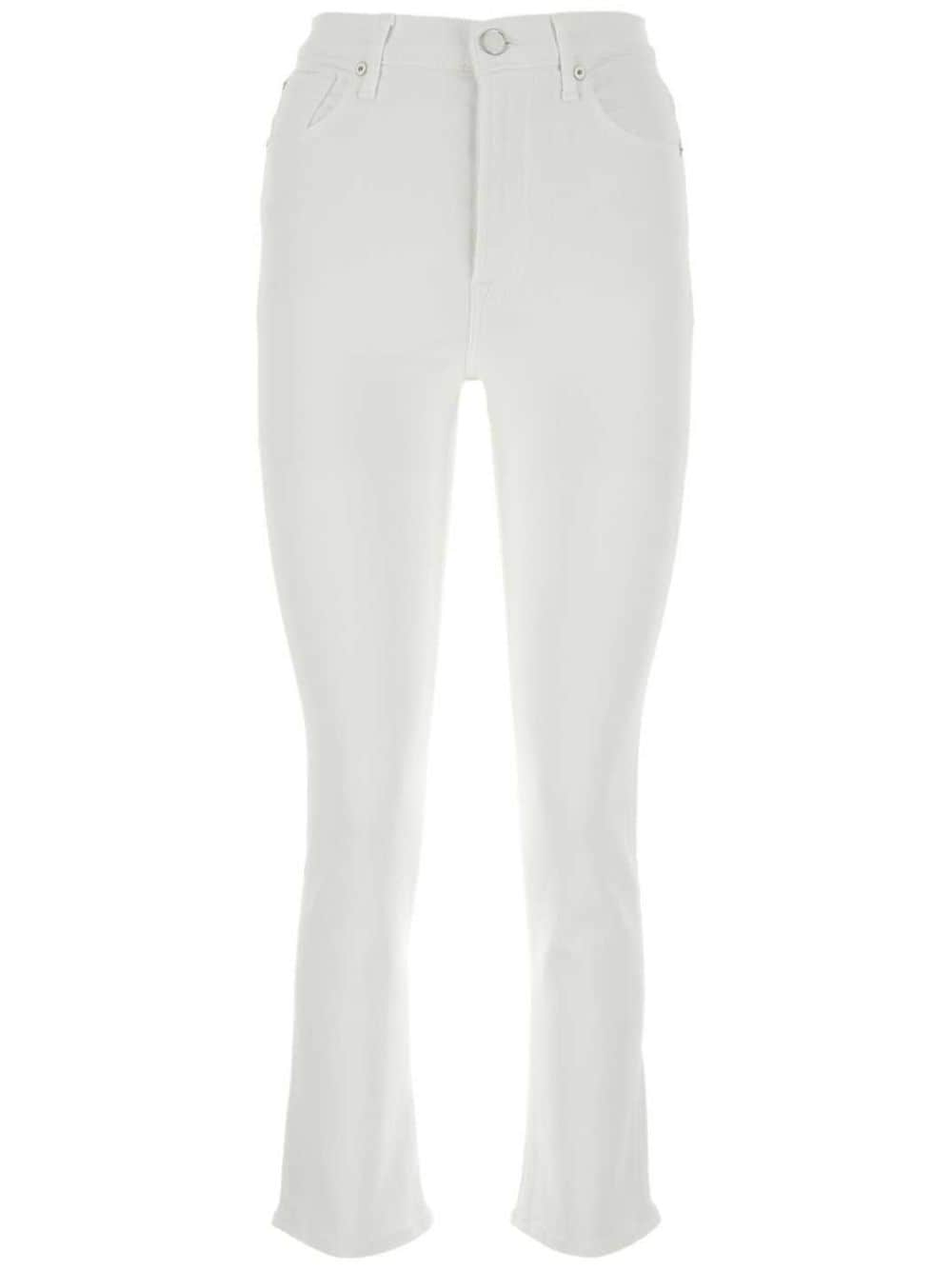 7 For All Mankind high-waist straight-leg jeans - White von 7 For All Mankind