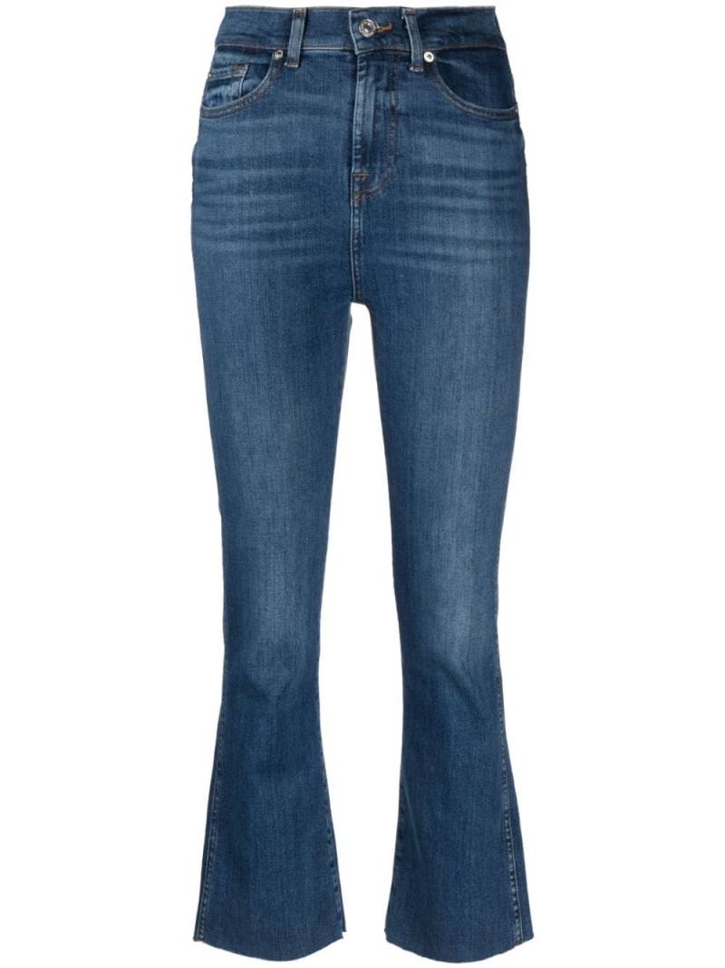 7 For All Mankind high-waisted cropped jeans - Blue von 7 For All Mankind