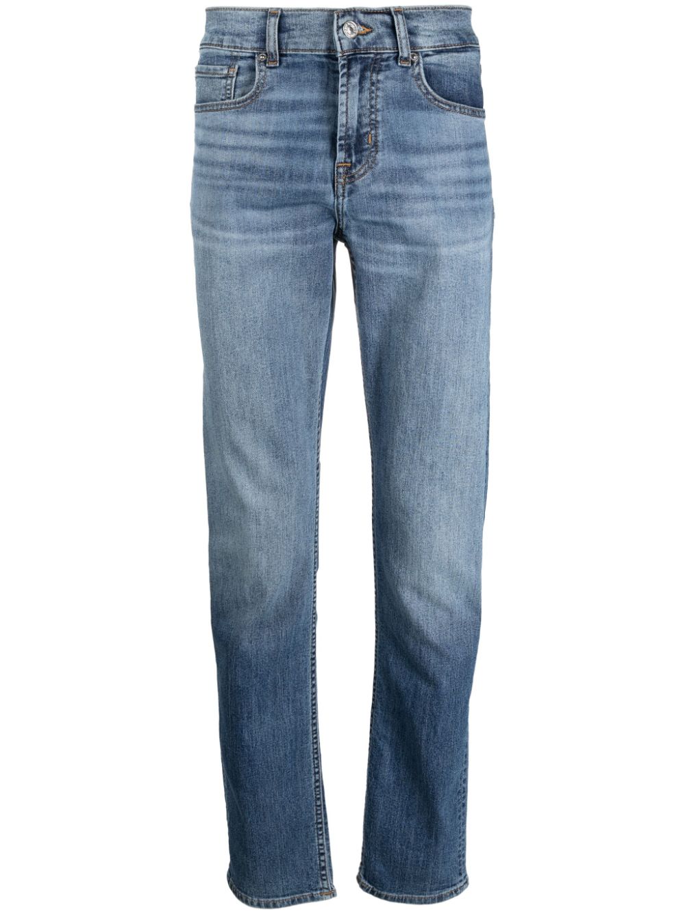 7 For All Mankind light-wash straight-leg jeans - Blue von 7 For All Mankind