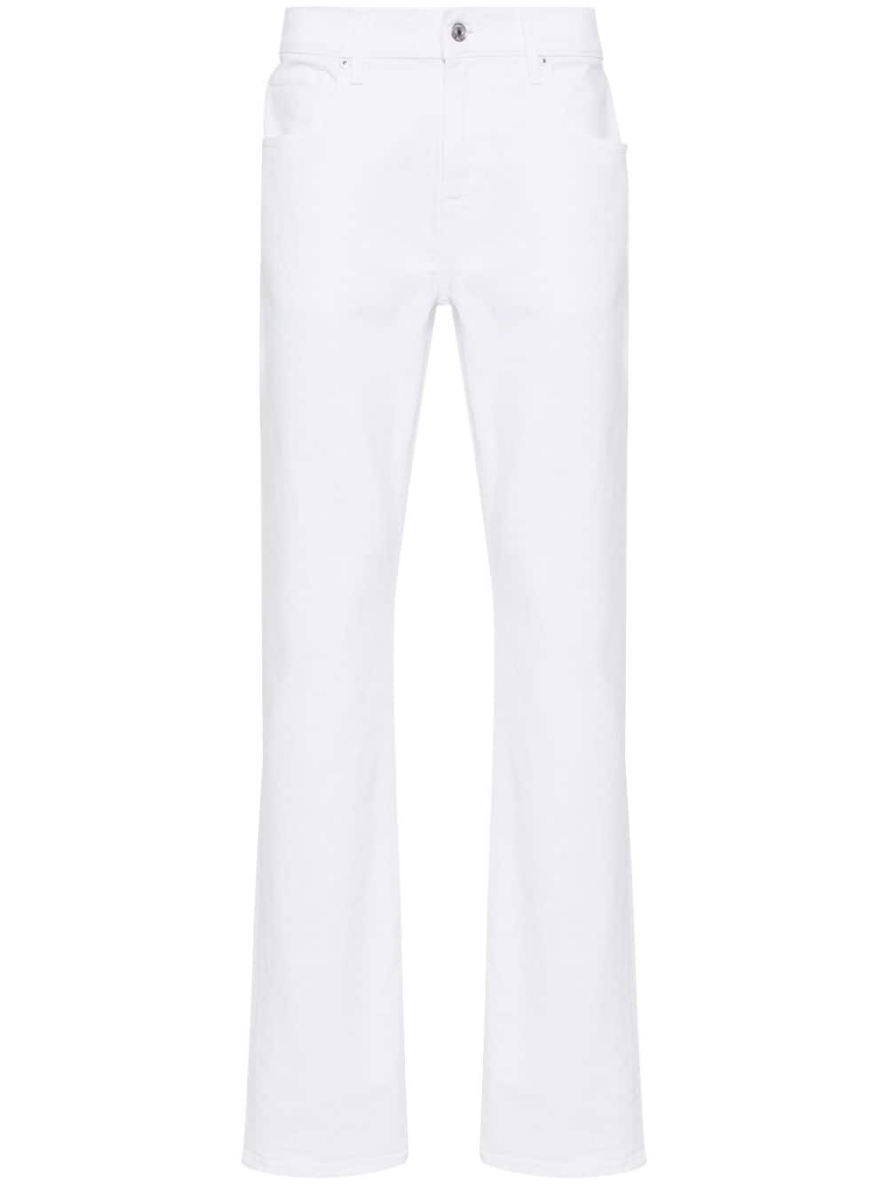 7 For All Mankind logo-patch straight jeans - White von 7 For All Mankind