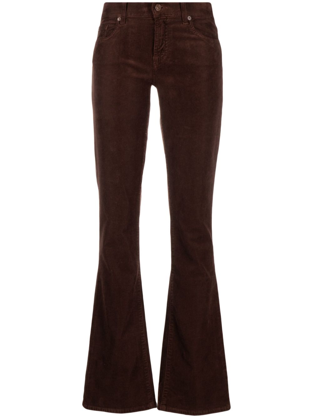 7 For All Mankind mid-rise corduroy bootcut trousers - Brown von 7 For All Mankind