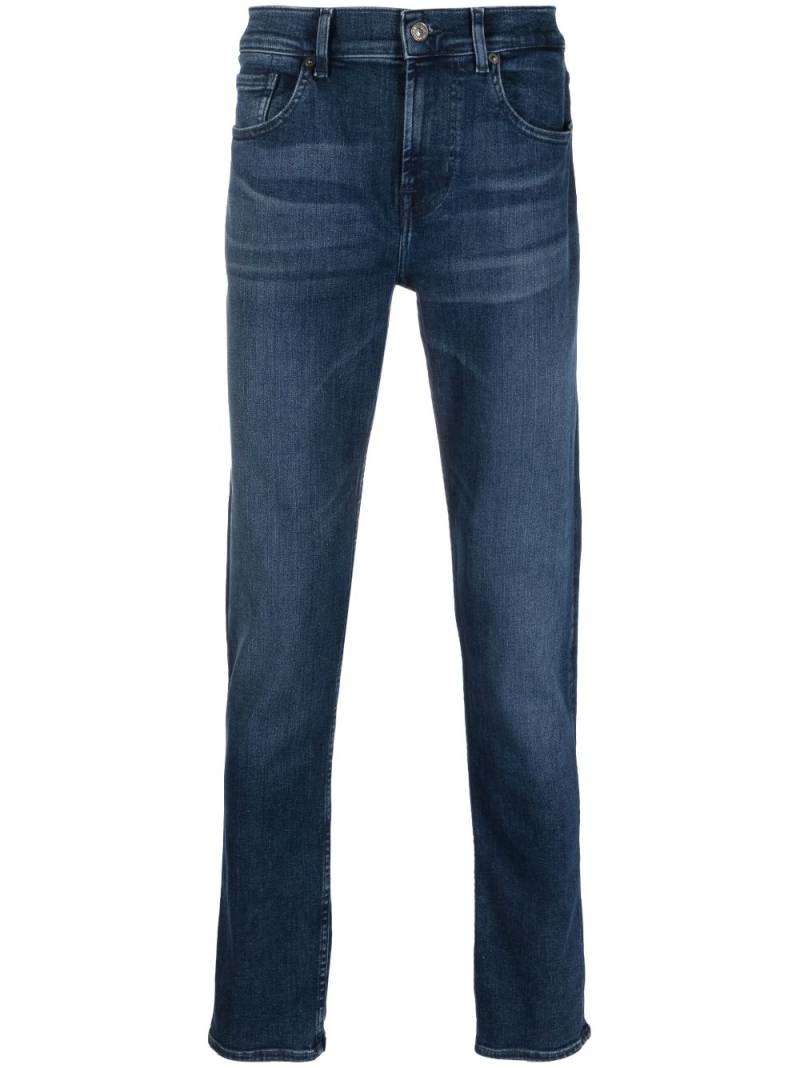 7 For All Mankind mid-rise slim-cut jeans - Blue von 7 For All Mankind