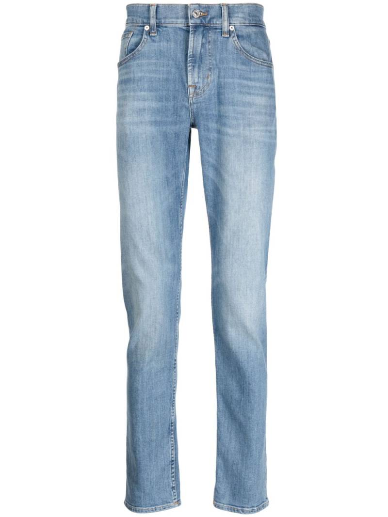 7 For All Mankind mid-rise slim-cut jeans - Blue von 7 For All Mankind