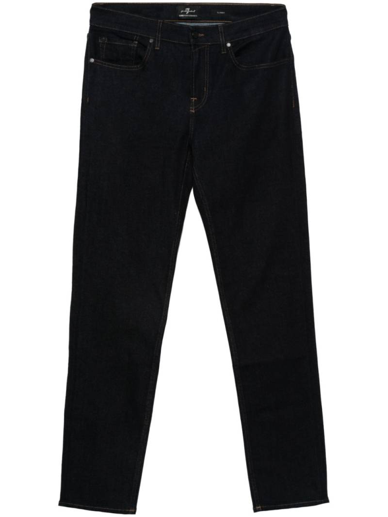 7 For All Mankind mid-rise slim-fit jeans - Blue von 7 For All Mankind