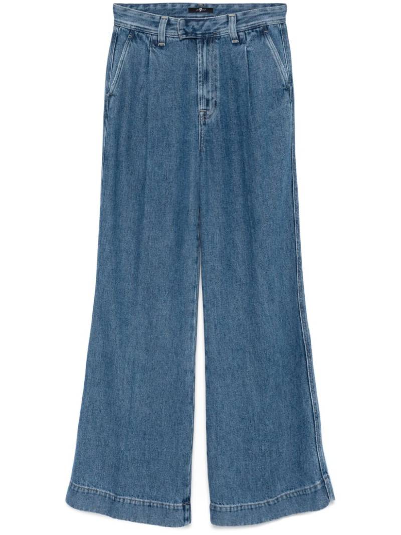 7 For All Mankind pleated jeans - Blue von 7 For All Mankind