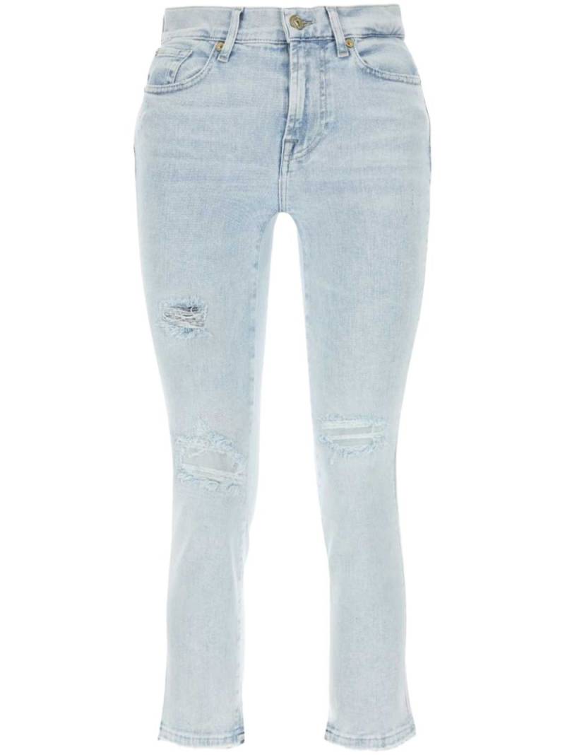 7 For All Mankind straight-leg cropped jeans - Blue von 7 For All Mankind