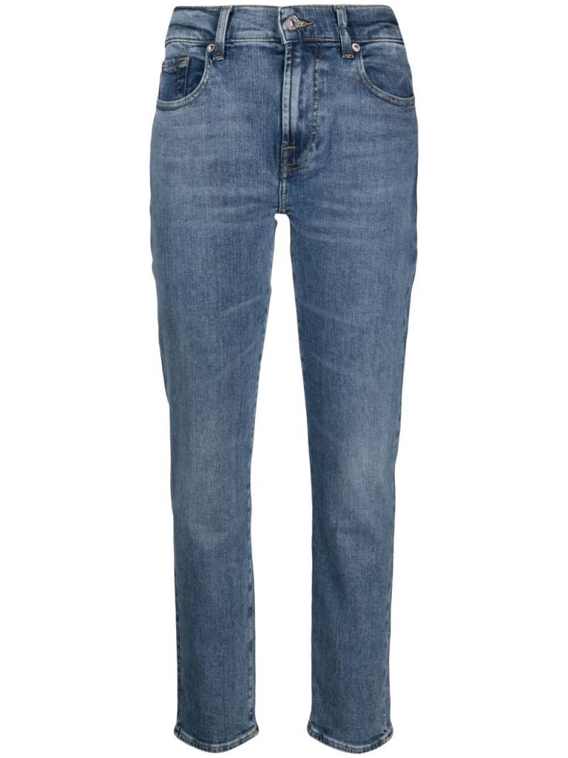 7 For All Mankind tapered slim-cut jeans - Blue von 7 For All Mankind