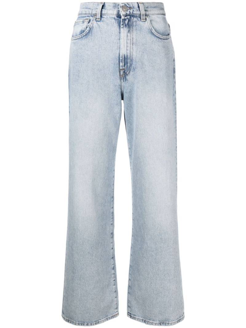 7 For All Mankind x Chiara Biasi Arctic mid-rise straight jeans - Blue von 7 For All Mankind