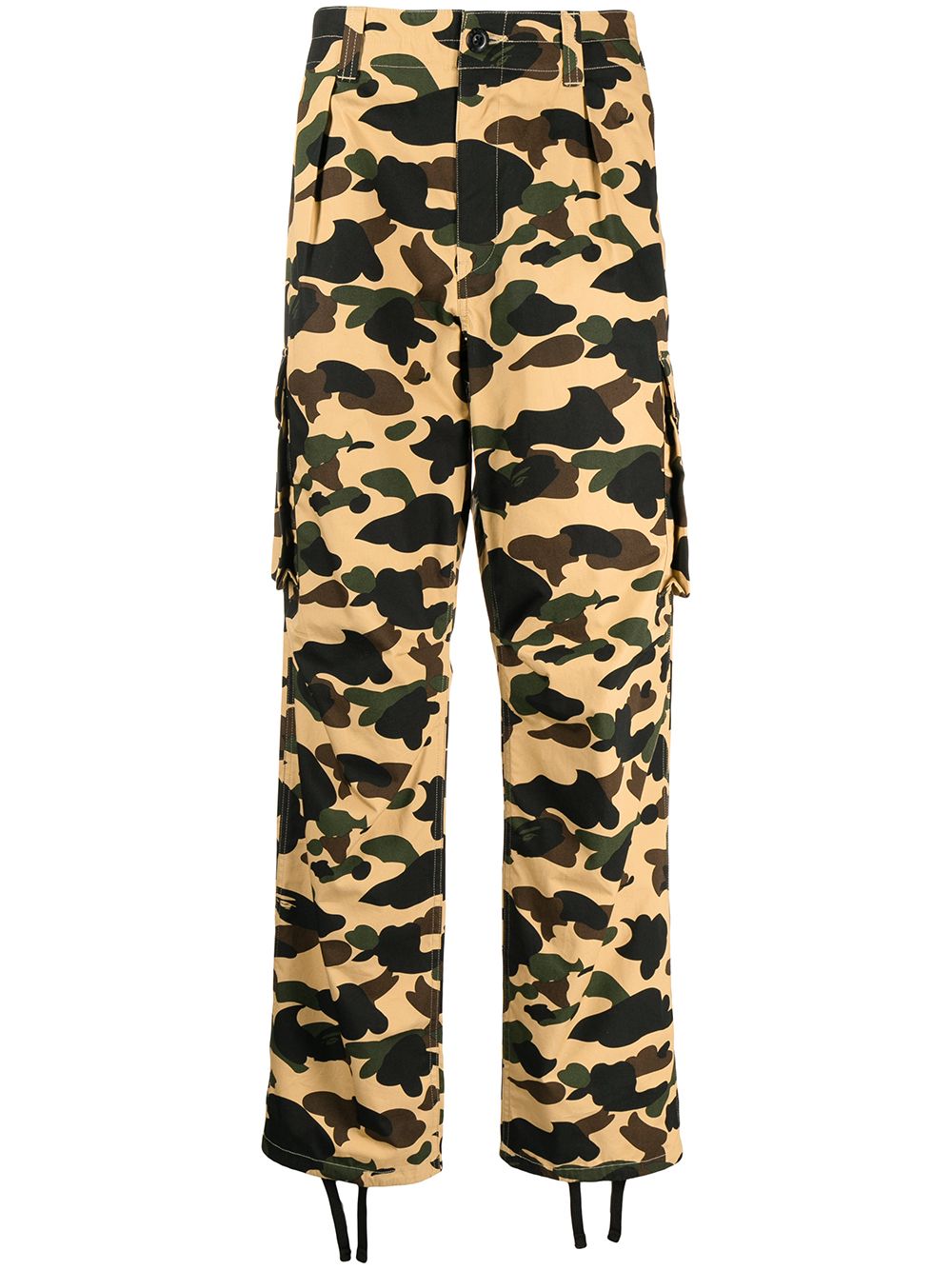 A BATHING APE® 1ST Camo Wide Fit 6 Pocket Cargo Pants "YELLOW" von A BATHING APE®