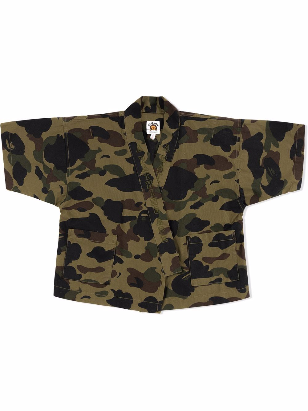 A BATHING APE® 1st Camo short-sleeve kimono shirt - Green von A BATHING APE®