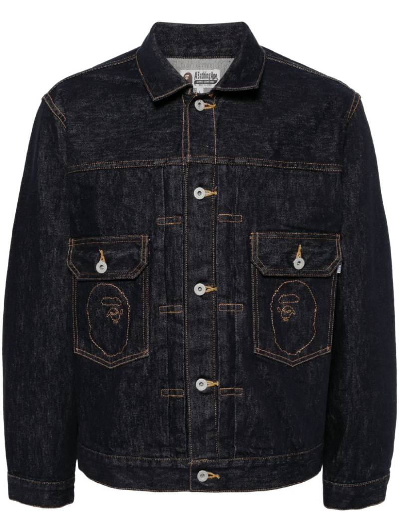 A BATHING APE® Ape Head denim jacket - Blue von A BATHING APE®