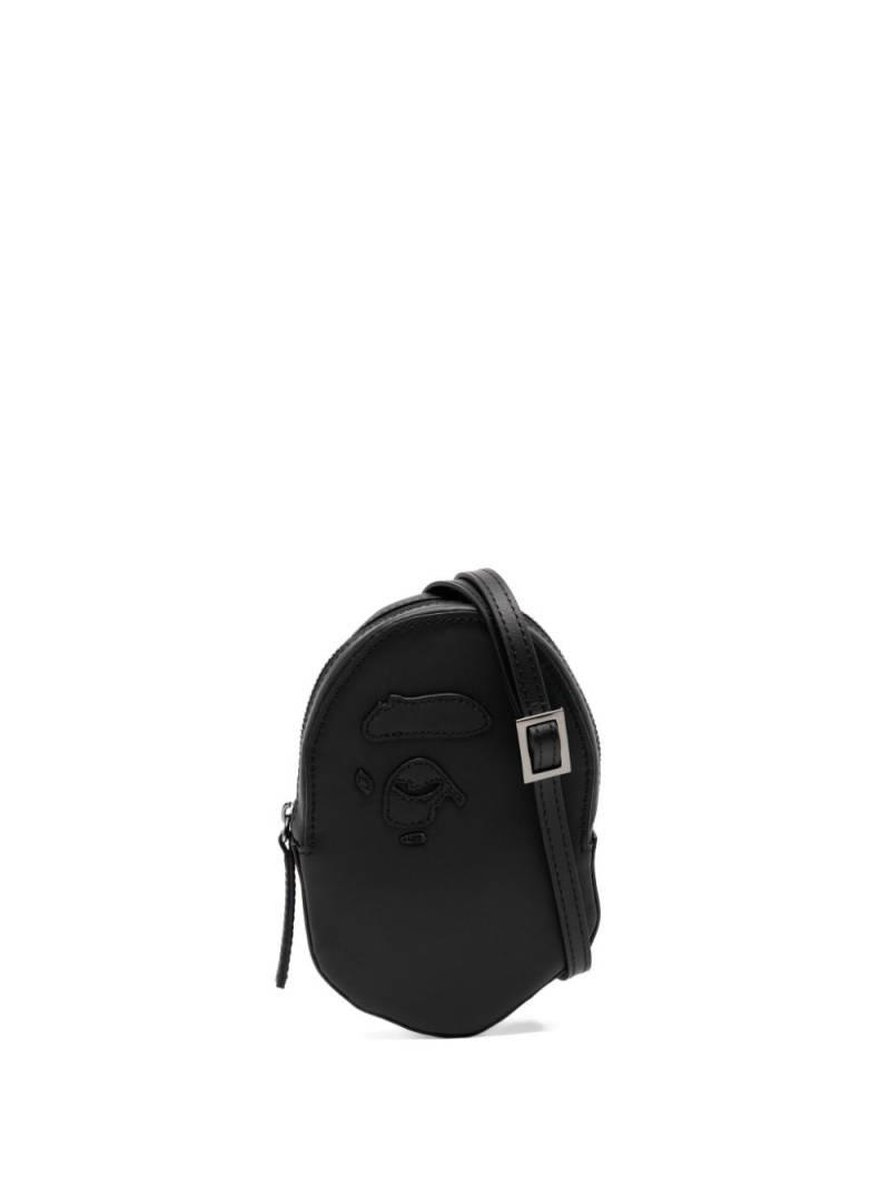 A BATHING APE® Ape head mini shoulder bag - Black von A BATHING APE®