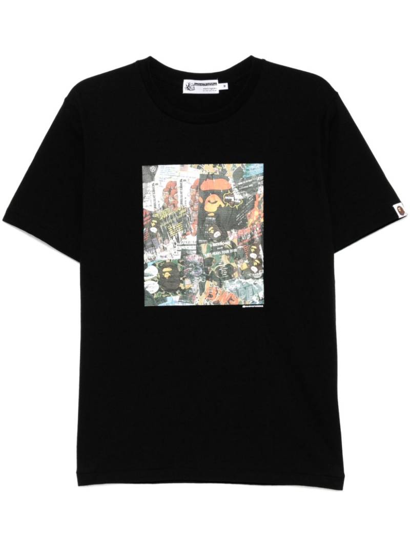 A BATHING APE® BAPE flyer-printed T-shirt - Black von A BATHING APE®