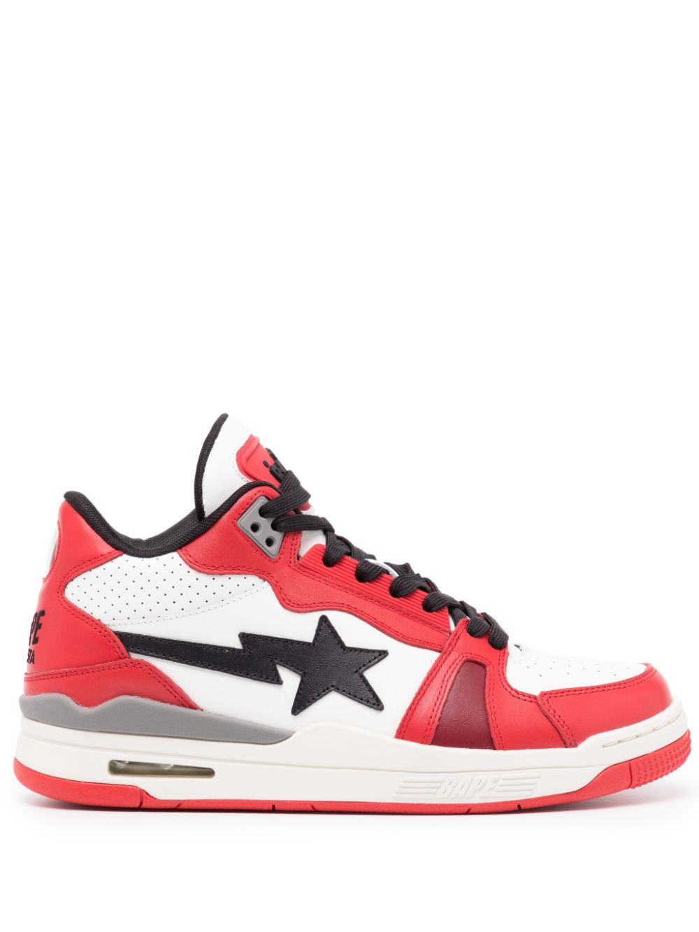 A BATHING APE® Clutch STA #1 leather sneakers - Red von A BATHING APE®