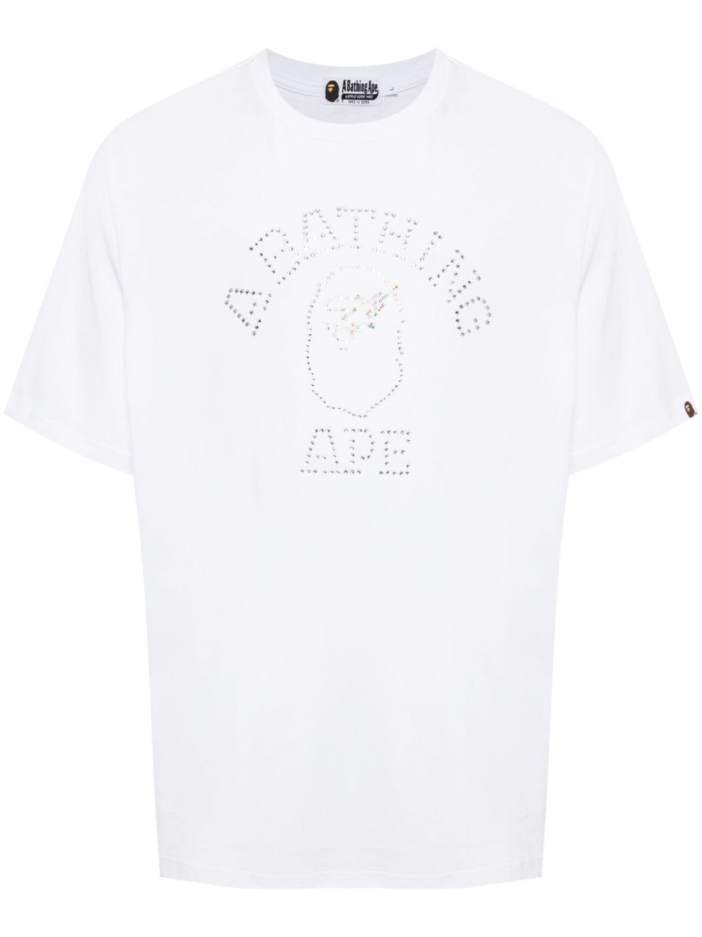 A BATHING APE® College rhinestone-embellished T-shirt - White von A BATHING APE®