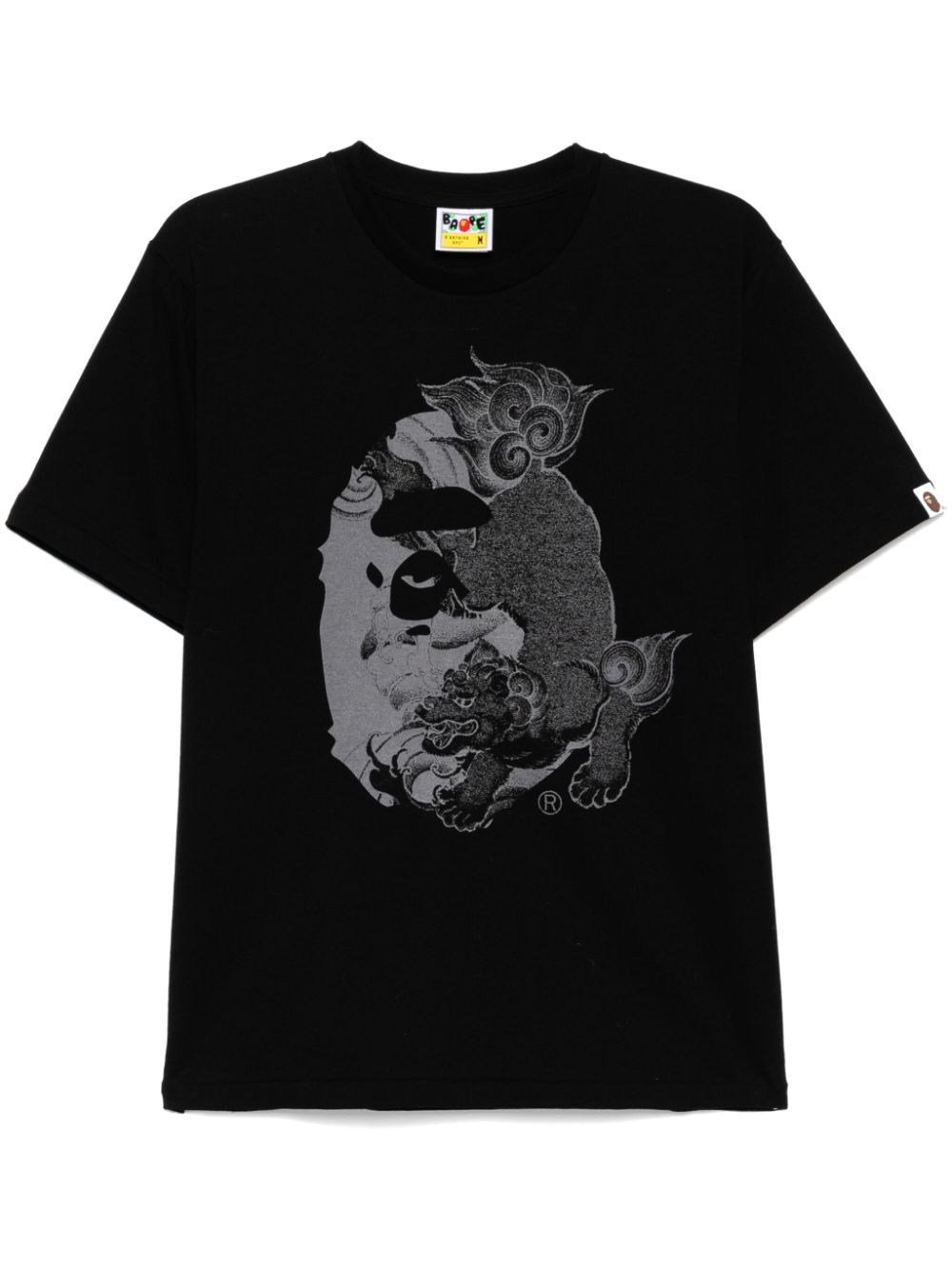 A BATHING APE® Japanese tattoo big Ape head T-shirt - Black von A BATHING APE®