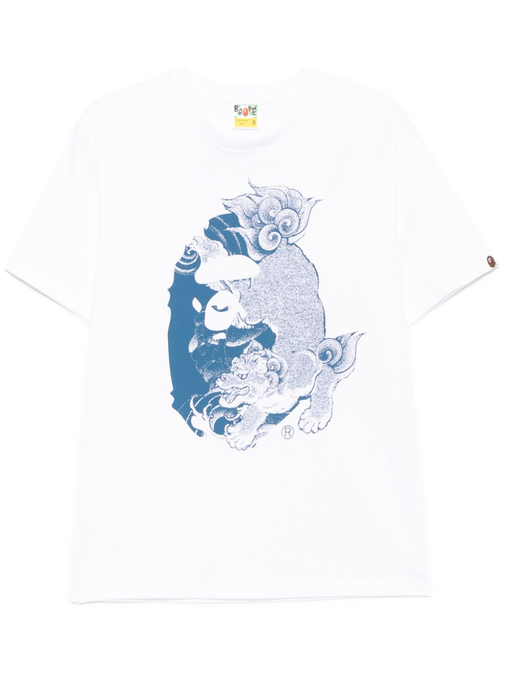 A BATHING APE® Japanese tattoo big Ape head T-shirt - White von A BATHING APE®